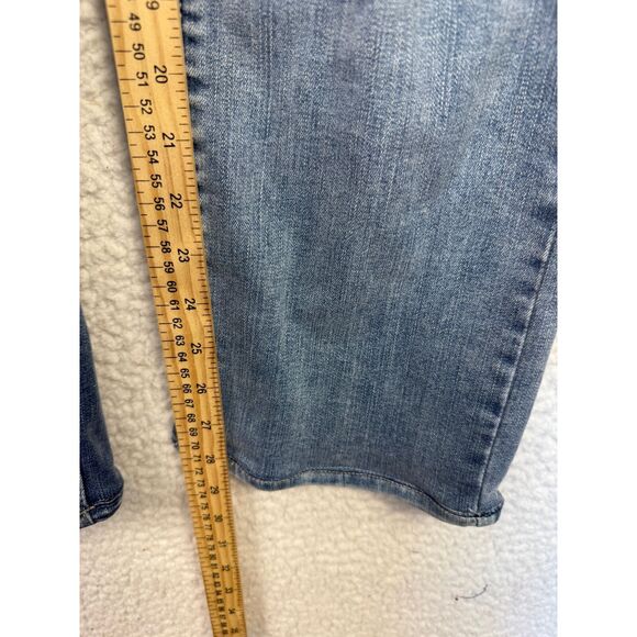 NYDJ Jeans Womens 4 Blue Marilyn Straight Mid Rise Light Wash Lift Tuck‎ 30x28 - Picture 5 of 7